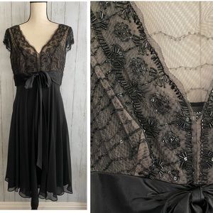 ADRIANNA PAPELL Hand Beaded Dress